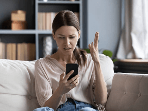 Person using phone